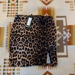 NWT NASTYGAL Cheetah Print Miniskirt